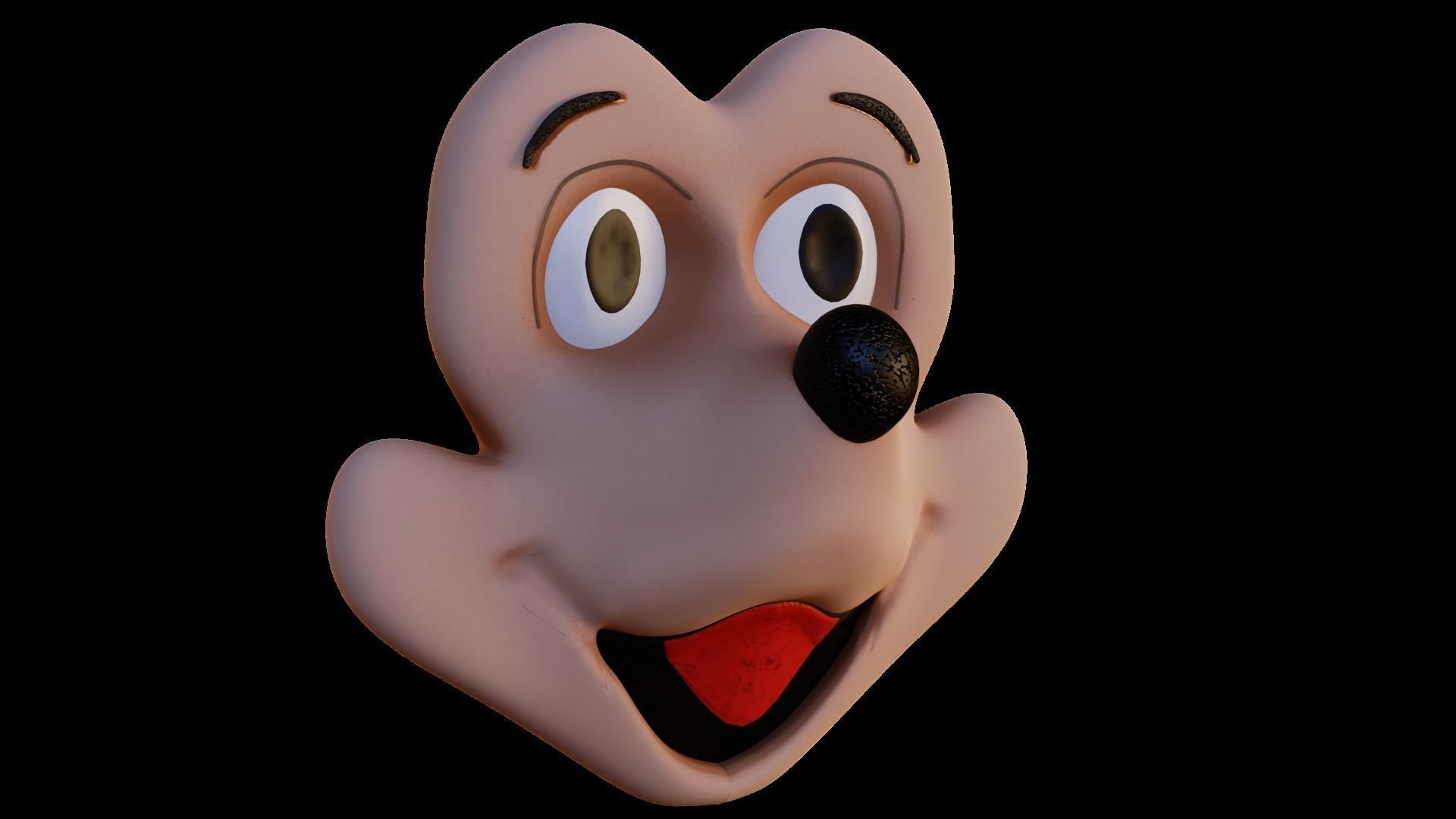 Mickey Mouse face mask 3D print model_4