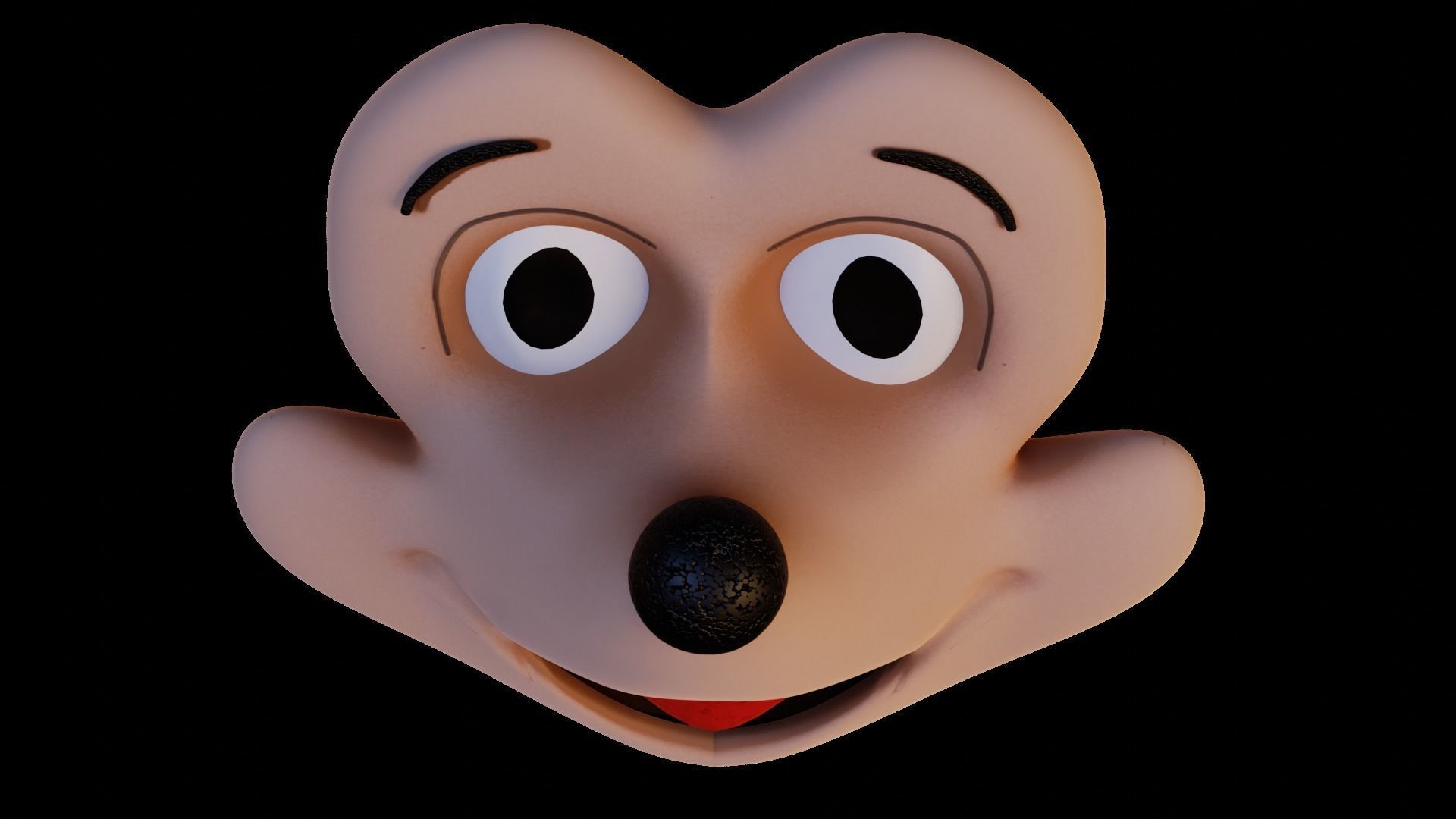 Mickey Mouse face mask 3D print model_5