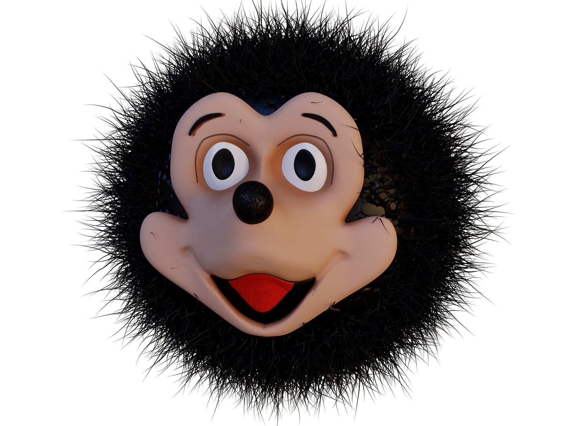 Mickey Mouse face mask 3D print model_6