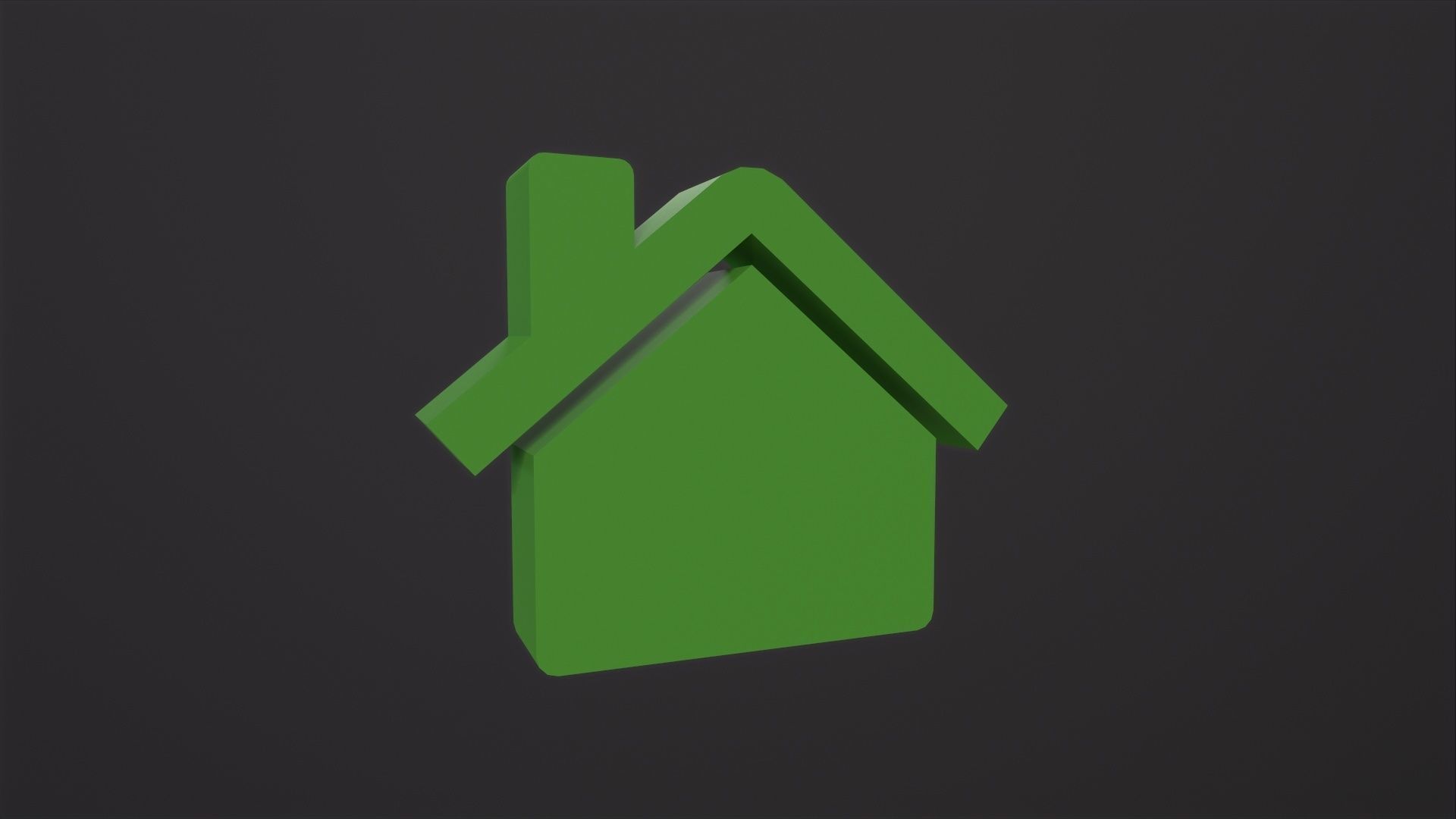 Web Icon Home 3D Model Low-poly 3D model_2