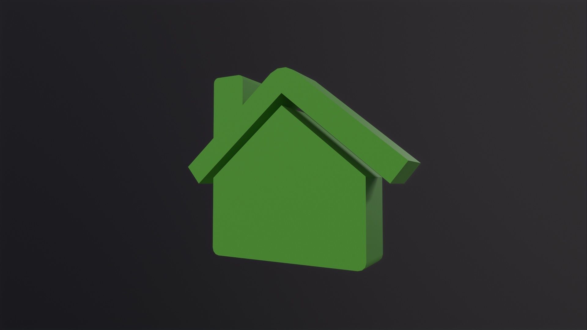 Web Icon Home 3D Model Low-poly 3D model_3