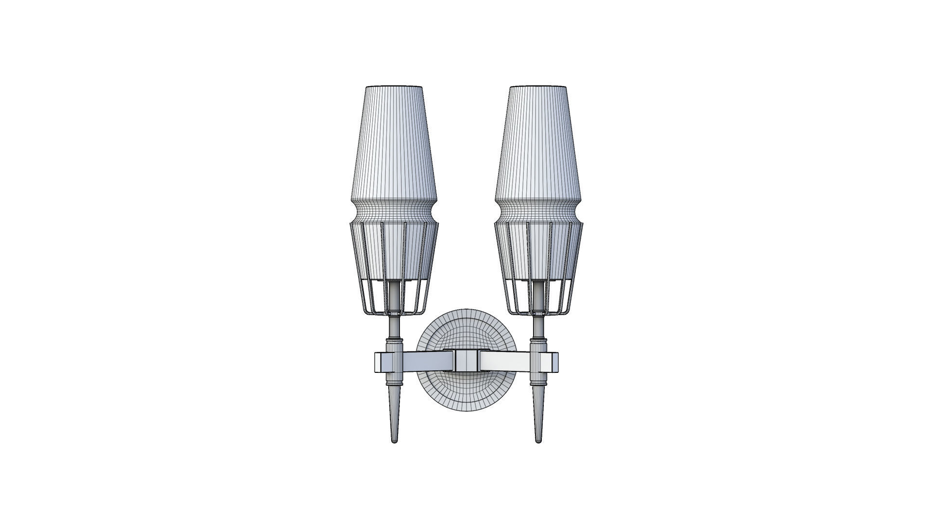 Nordic Brass Wall Lamp 3D model_20