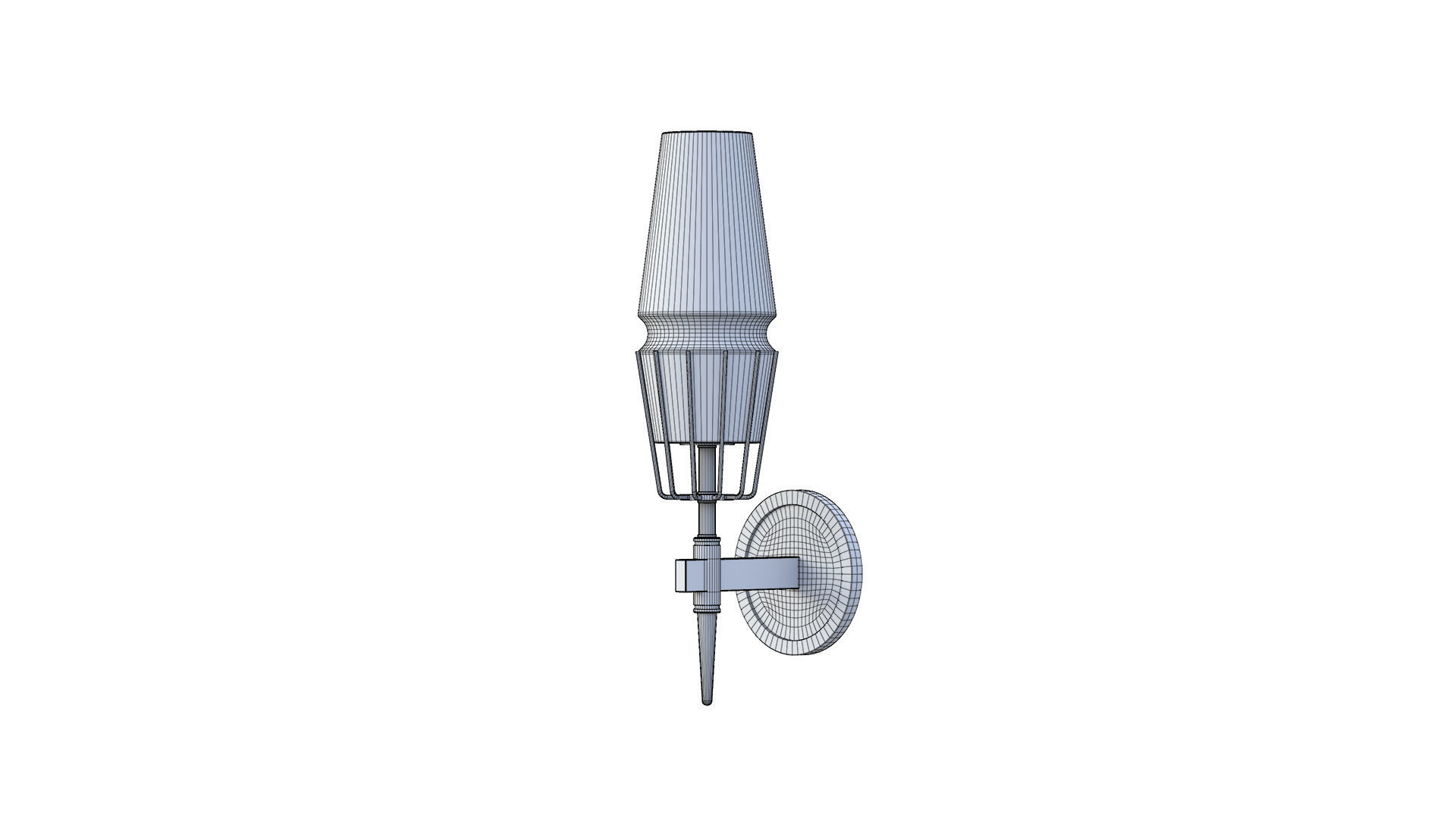 Nordic Brass Wall Lamp 3D model_15