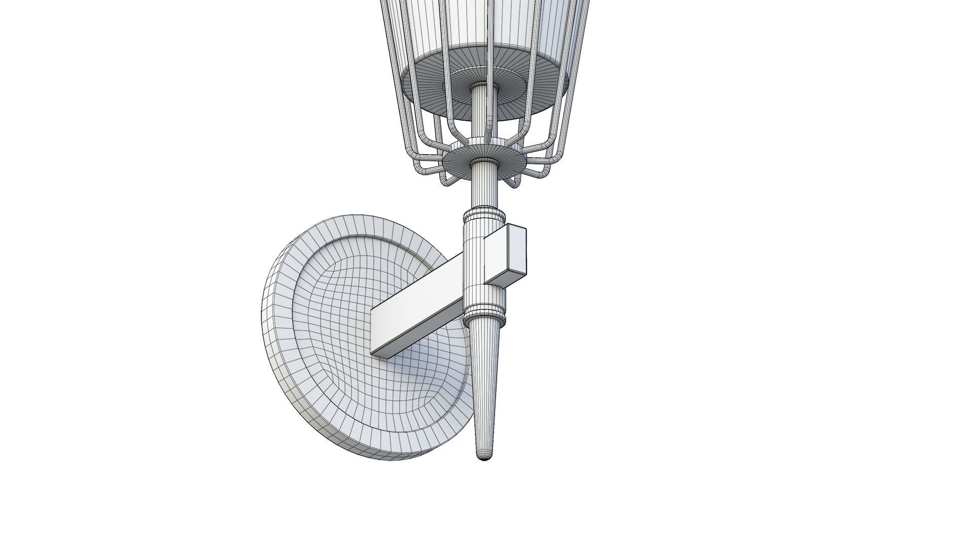 Nordic Brass Wall Lamp 3D model_18