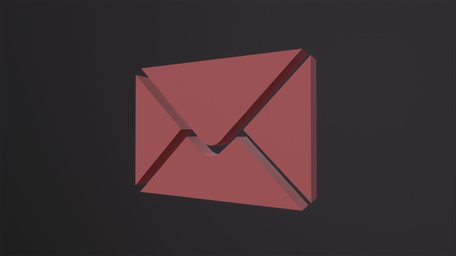 Web Icon Mail 3D Model Low-poly 3D model_3