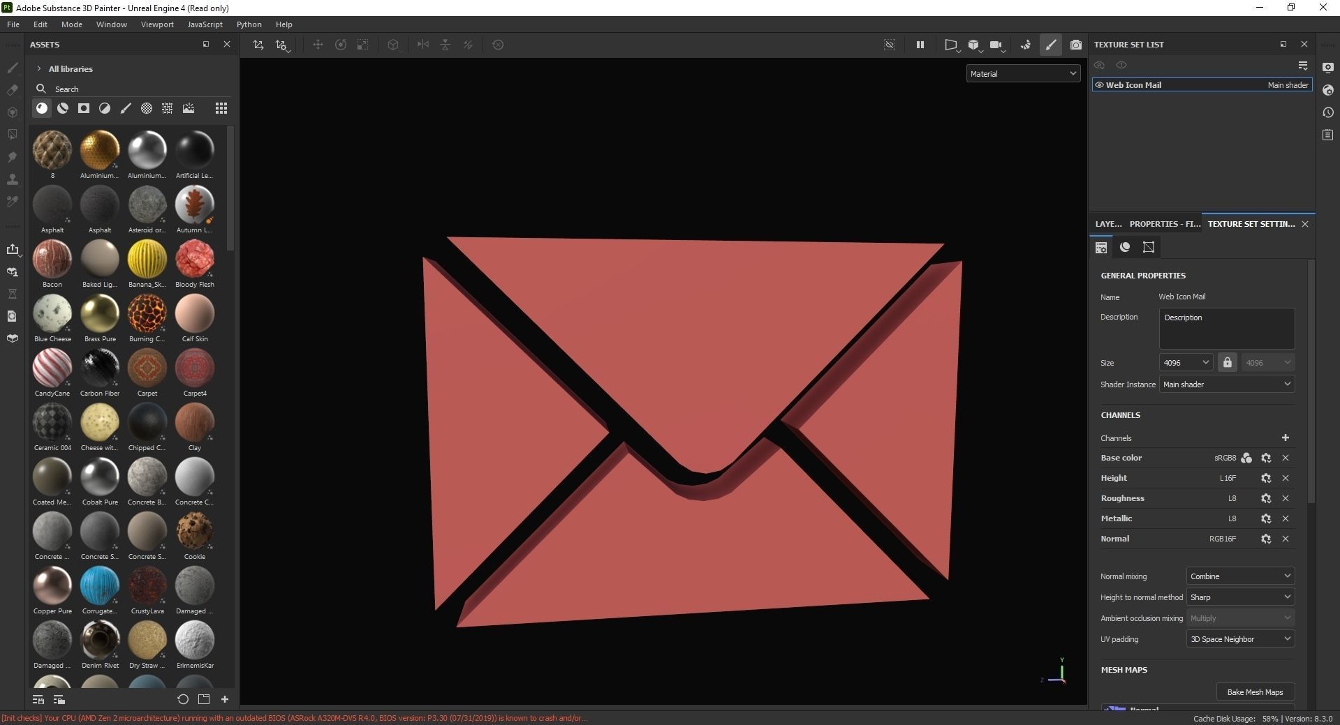 Web Icon Mail 3D Model Low-poly 3D model_7
