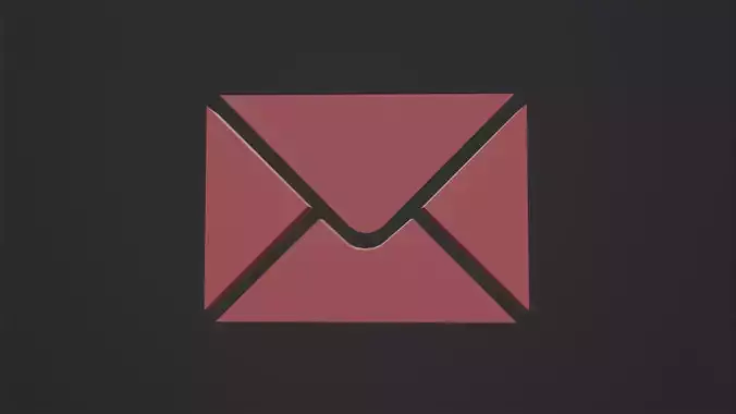 Web Icon Mail 3D Model Low-poly 3D model