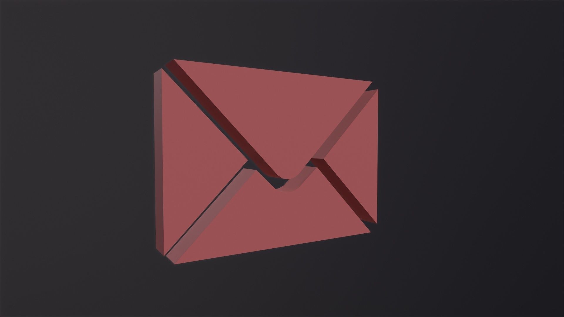 Web Icon Mail 3D Model Low-poly 3D model_2