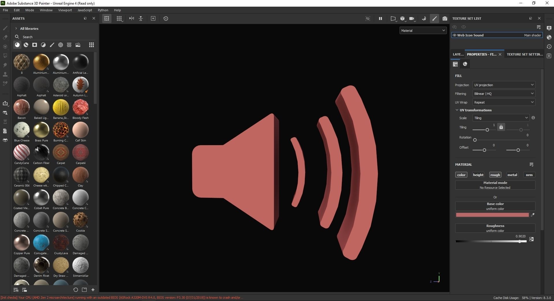 Web Icon Sound 3D Model Low-poly 3D model_7