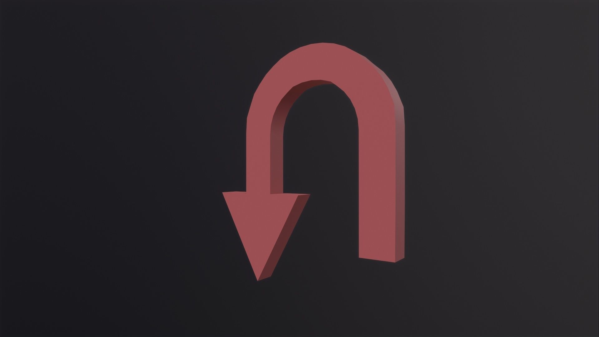 Arrow Standard Turn 3D Model Low-poly 3D model_2