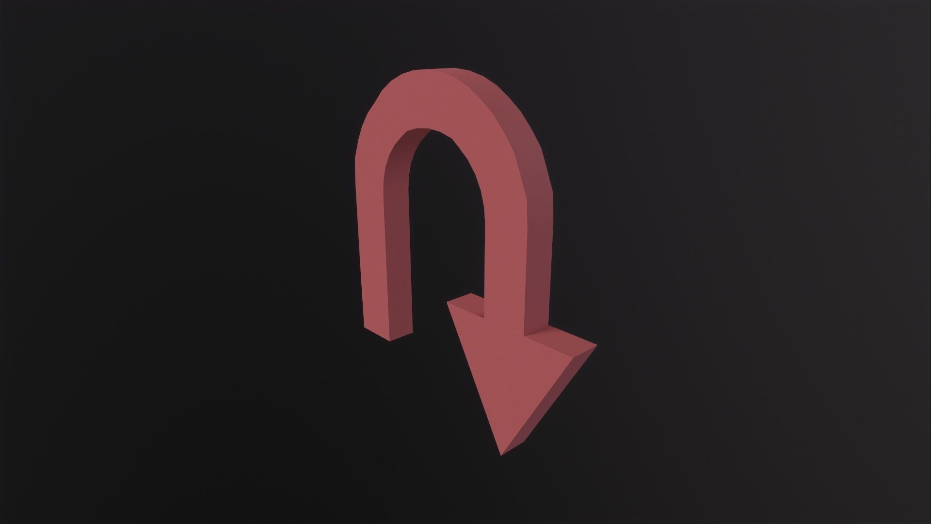 Arrow Standard Turn 3D Model Low-poly 3D model_6