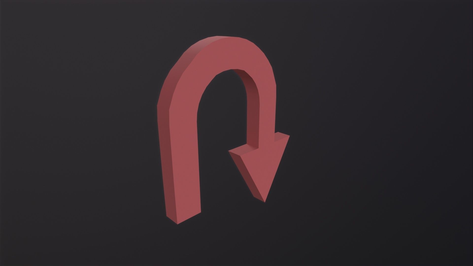Arrow Standard Turn 3D Model Low-poly 3D model_5