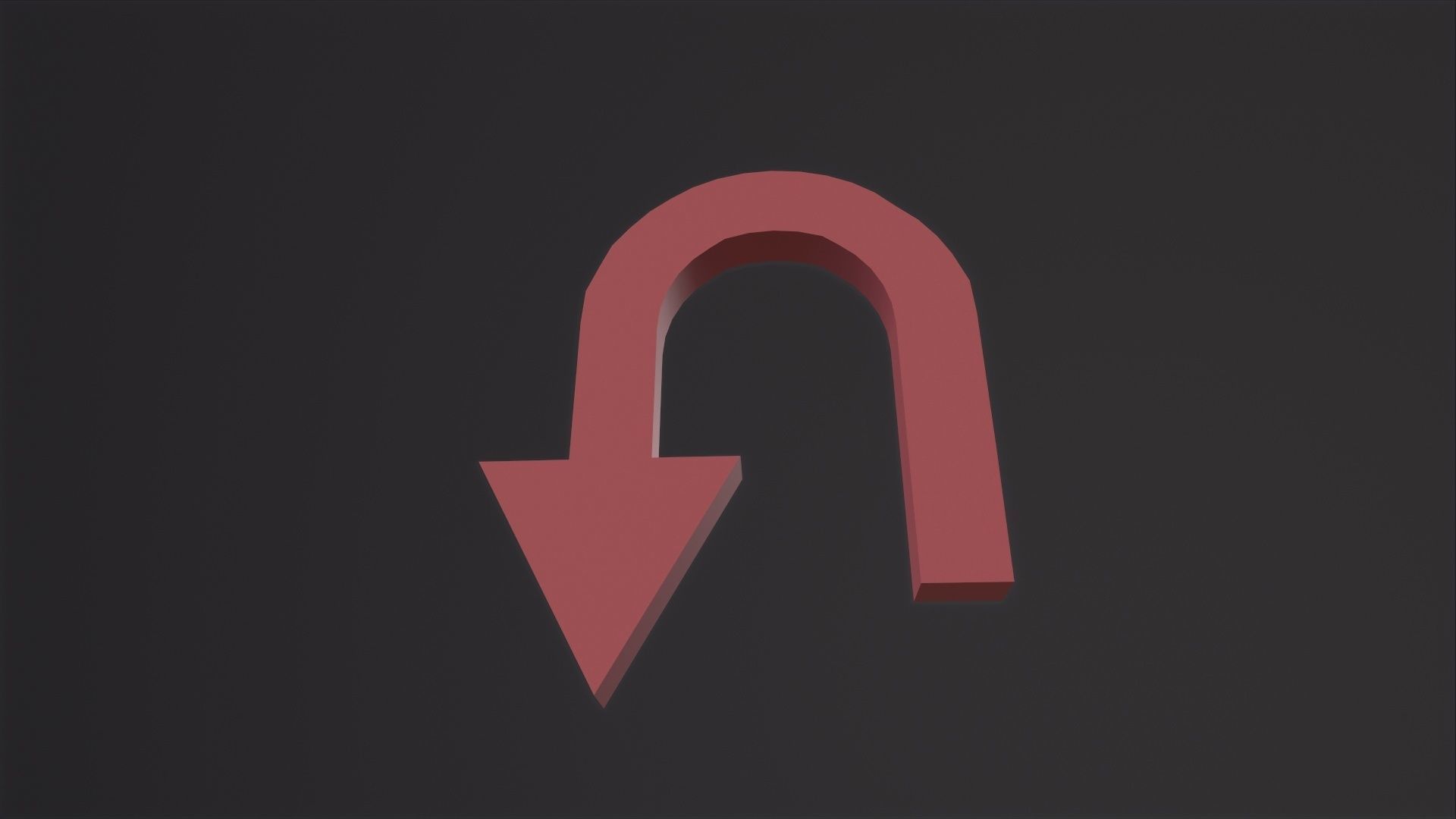 Arrow Standard Turn 3D Model Low-poly 3D model_4