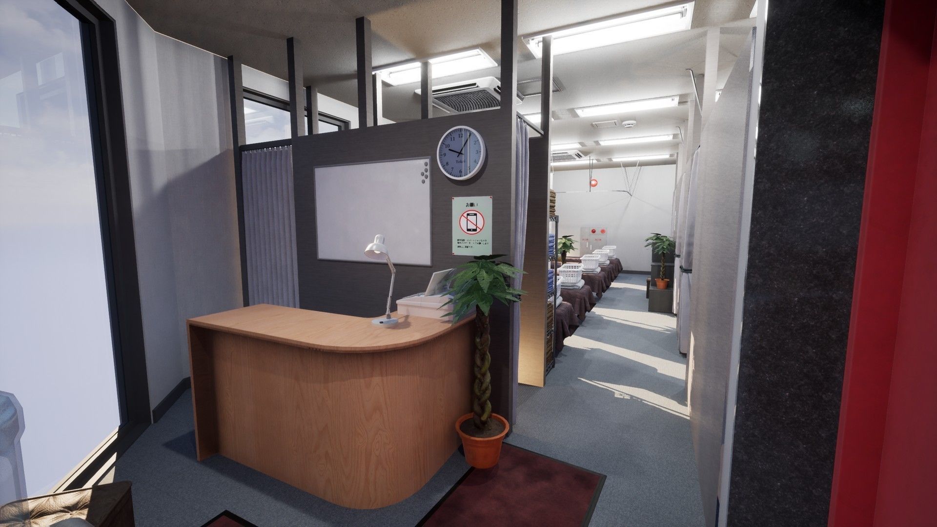 Japanese Massage Parlor - For Games and Animations Low-poly 3D model_6