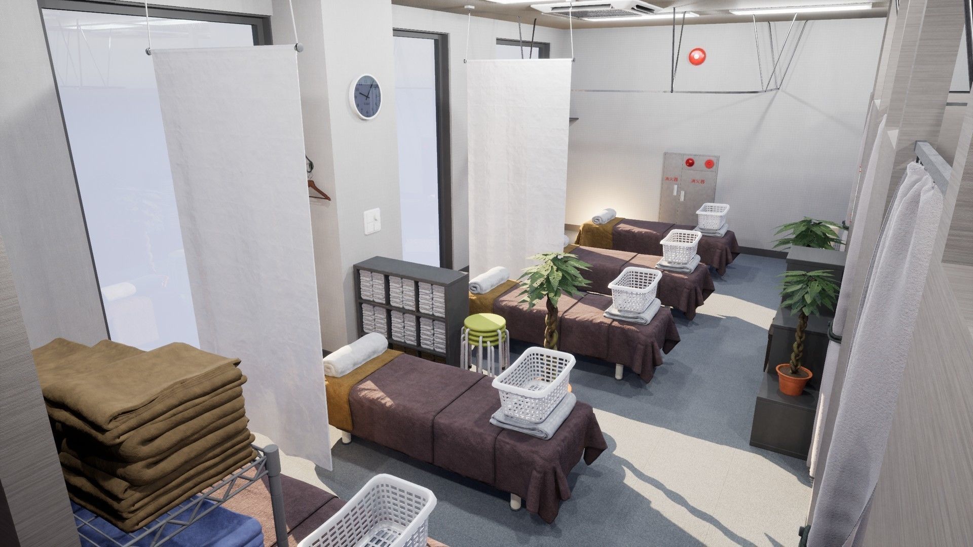 Japanese Massage Parlor - For Games and Animations Low-poly 3D model_5