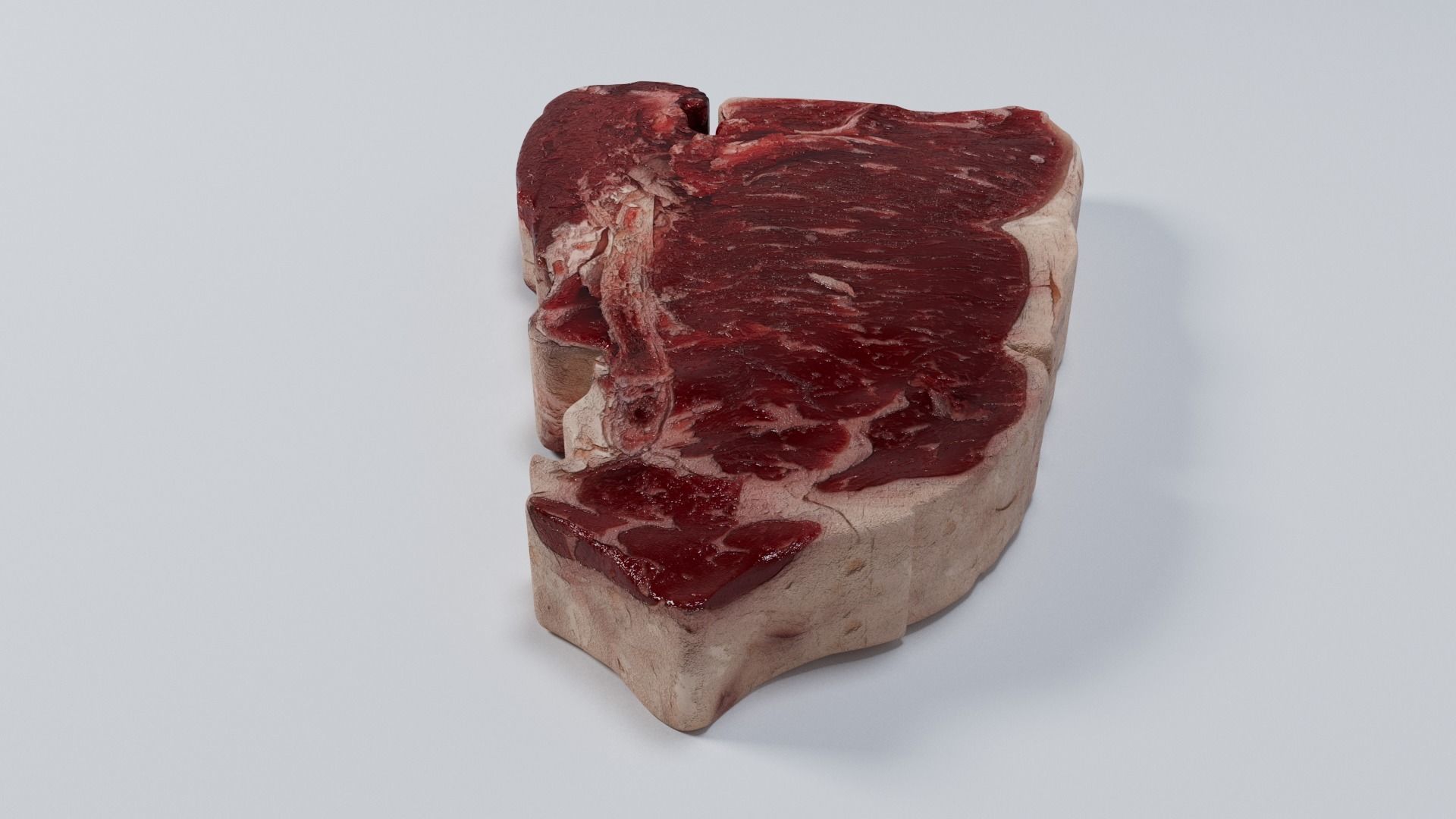 Raw Beef Steak 3D model_3