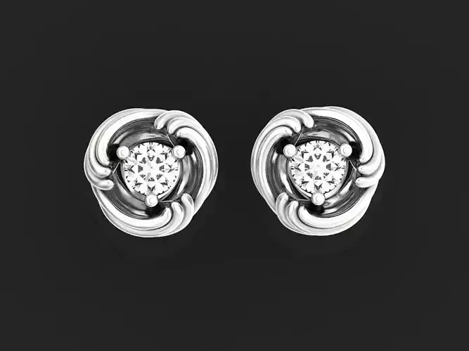 stud  earrings with sapphire carrera