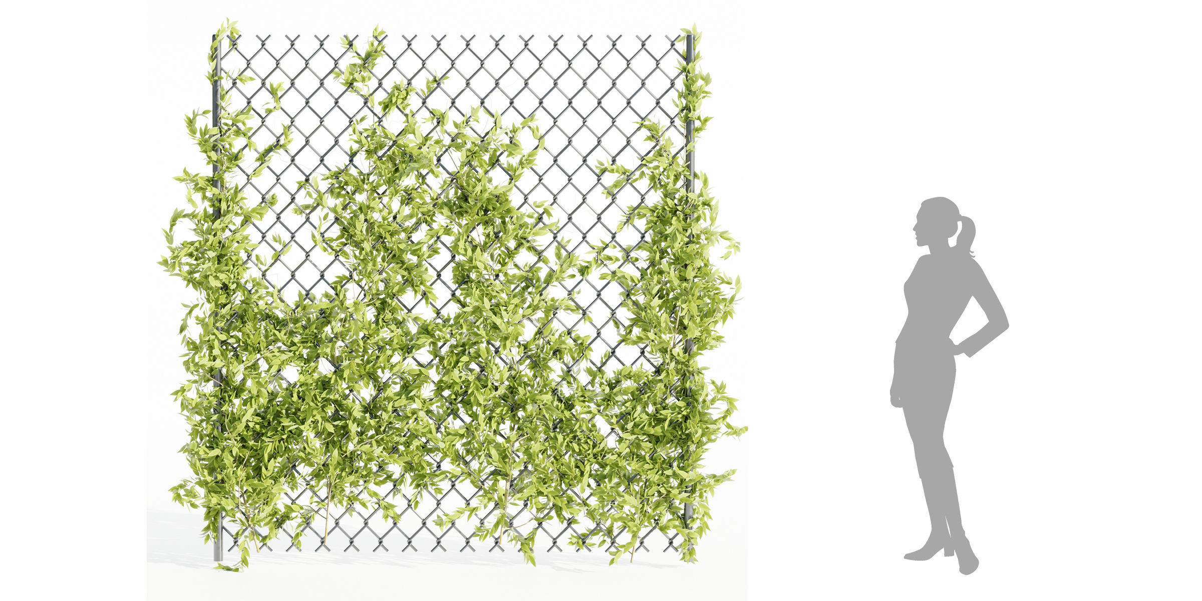 outdoor ivy fence collection vol 68-Blender 3D model_6