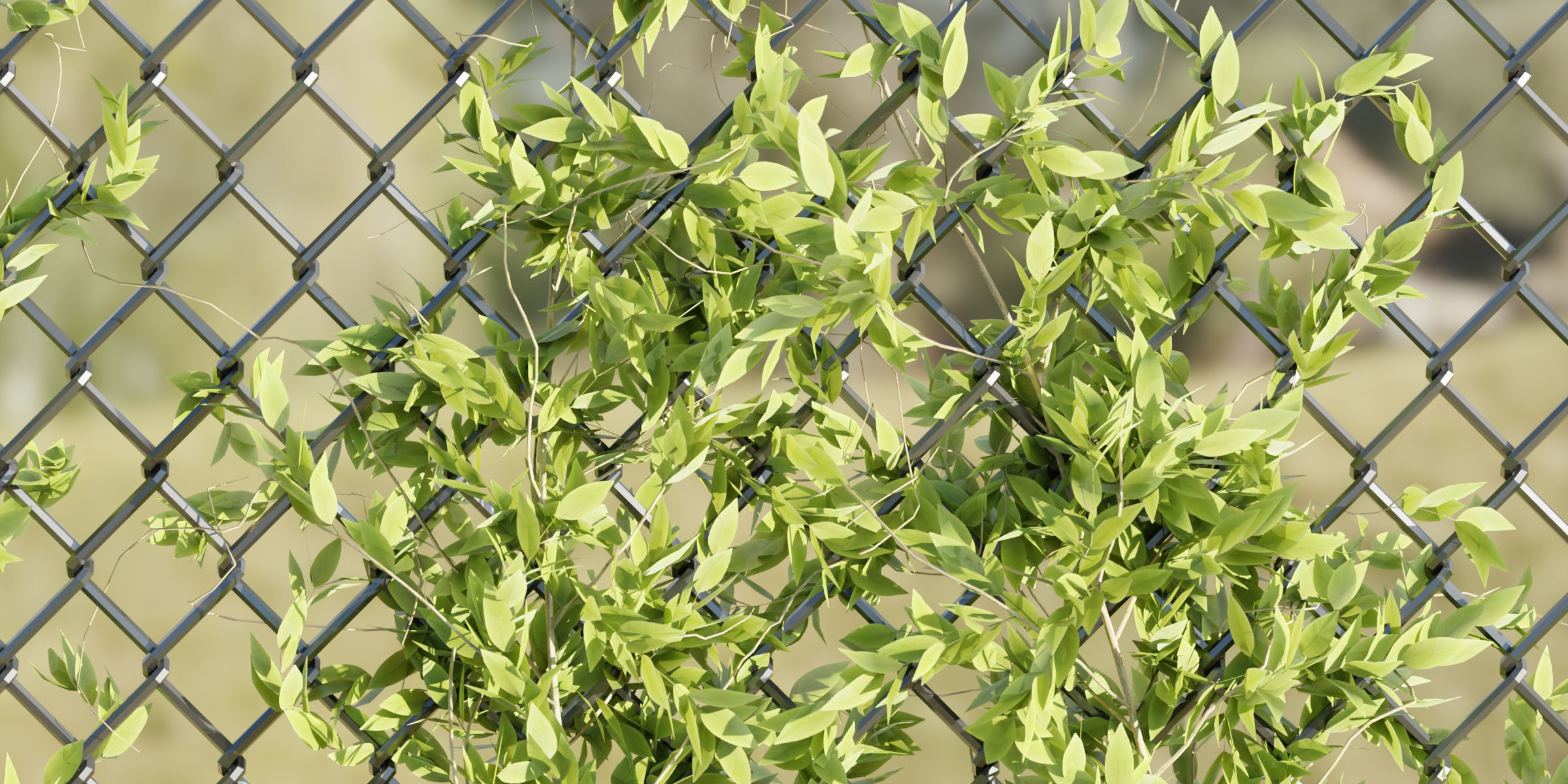 outdoor ivy fence collection vol 68-Blender 3D model_4