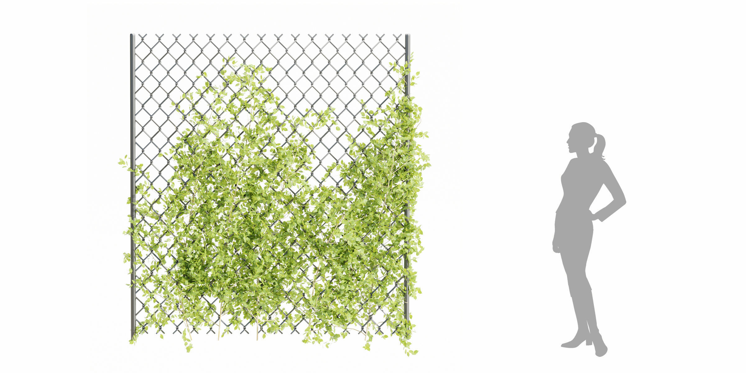 outdoor ivy fence collection vol 68-Blender 3D model_9