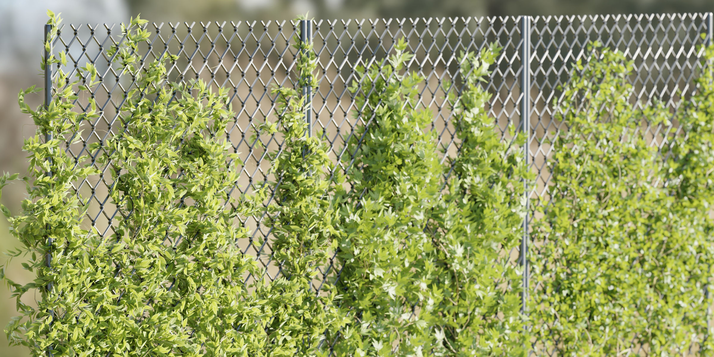 outdoor ivy fence collection vol 68-Blender 3D model_3