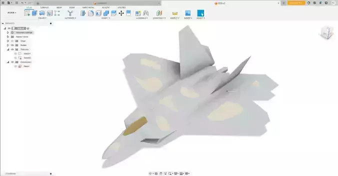 f-22 raptor 3d model