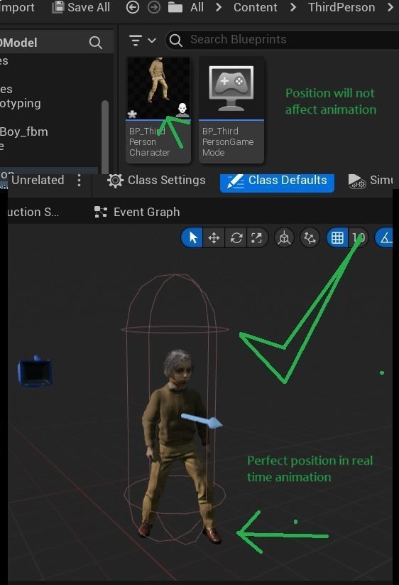 Realistic 3D School Boy RIGGED for Unreal Engine 3D model_3