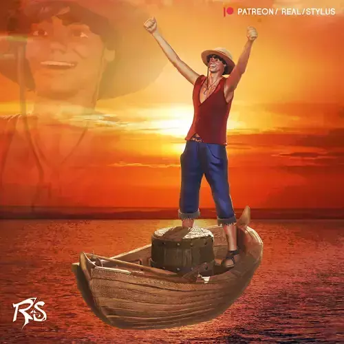 Luffy Live Action - 3D Print - One Piece Realistic 3D print model