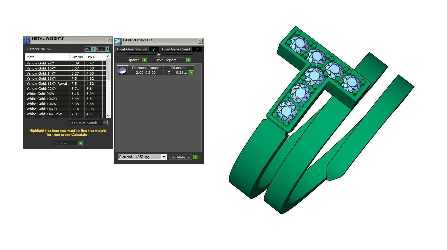 Tiffany T ring 3D print model_6