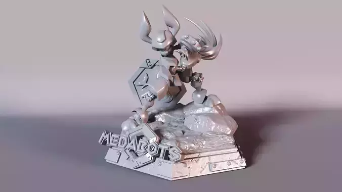 Medabots Rokusho Statue 3D print model