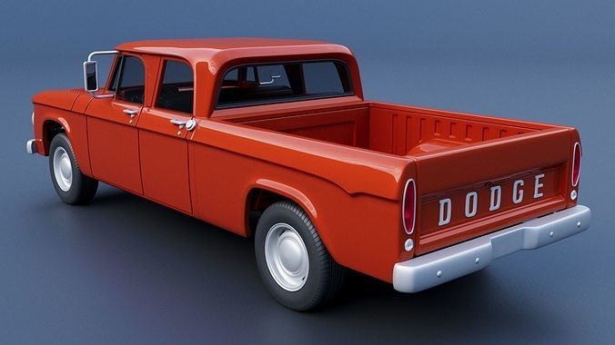 Dodge D200 1967 3D print model 7