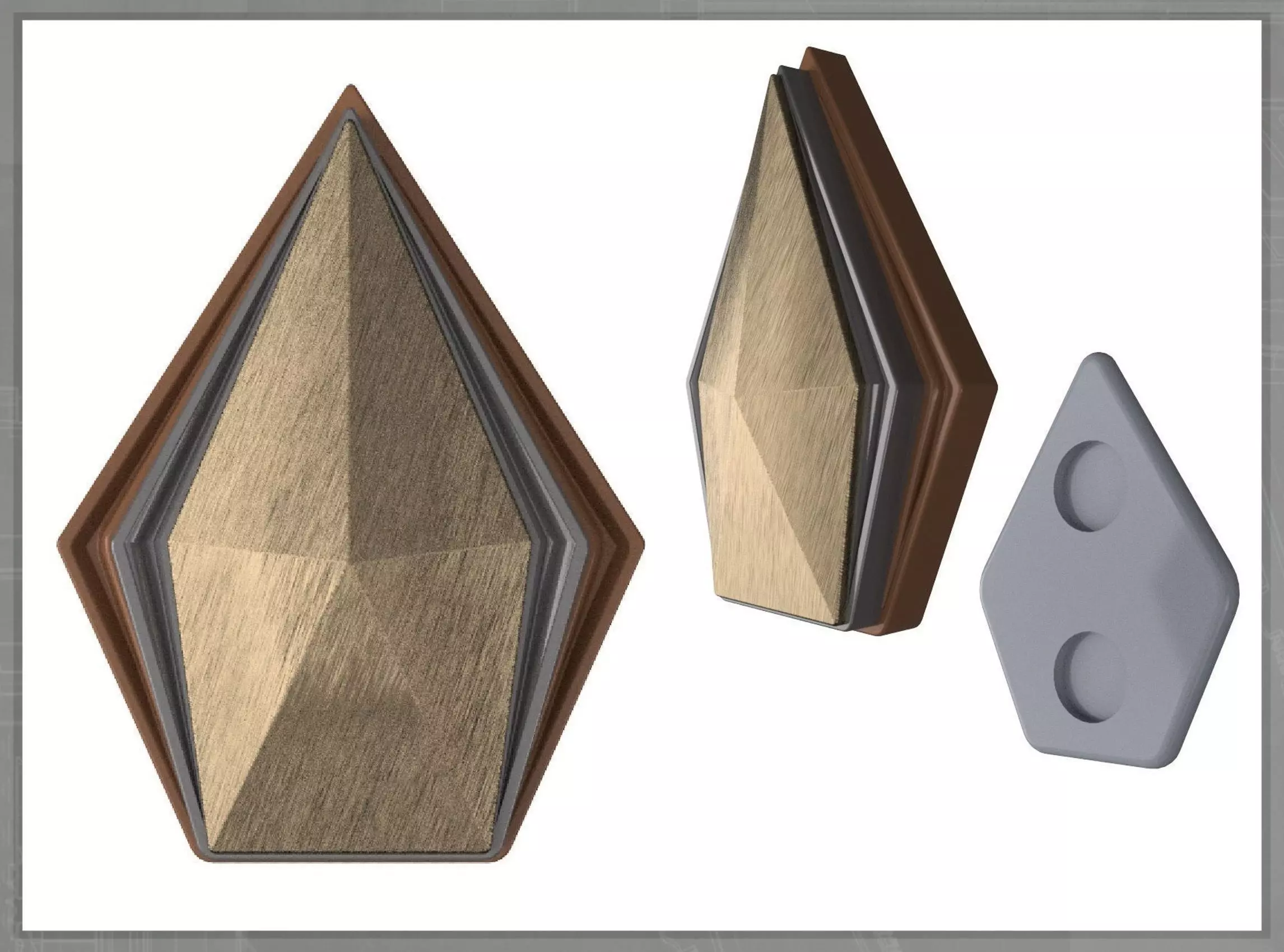 United Earth Fleet Badge 3D print model_0