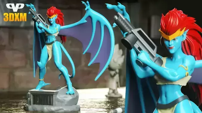 Demona STL for 3D Printing 3DXM ChibiSTL
