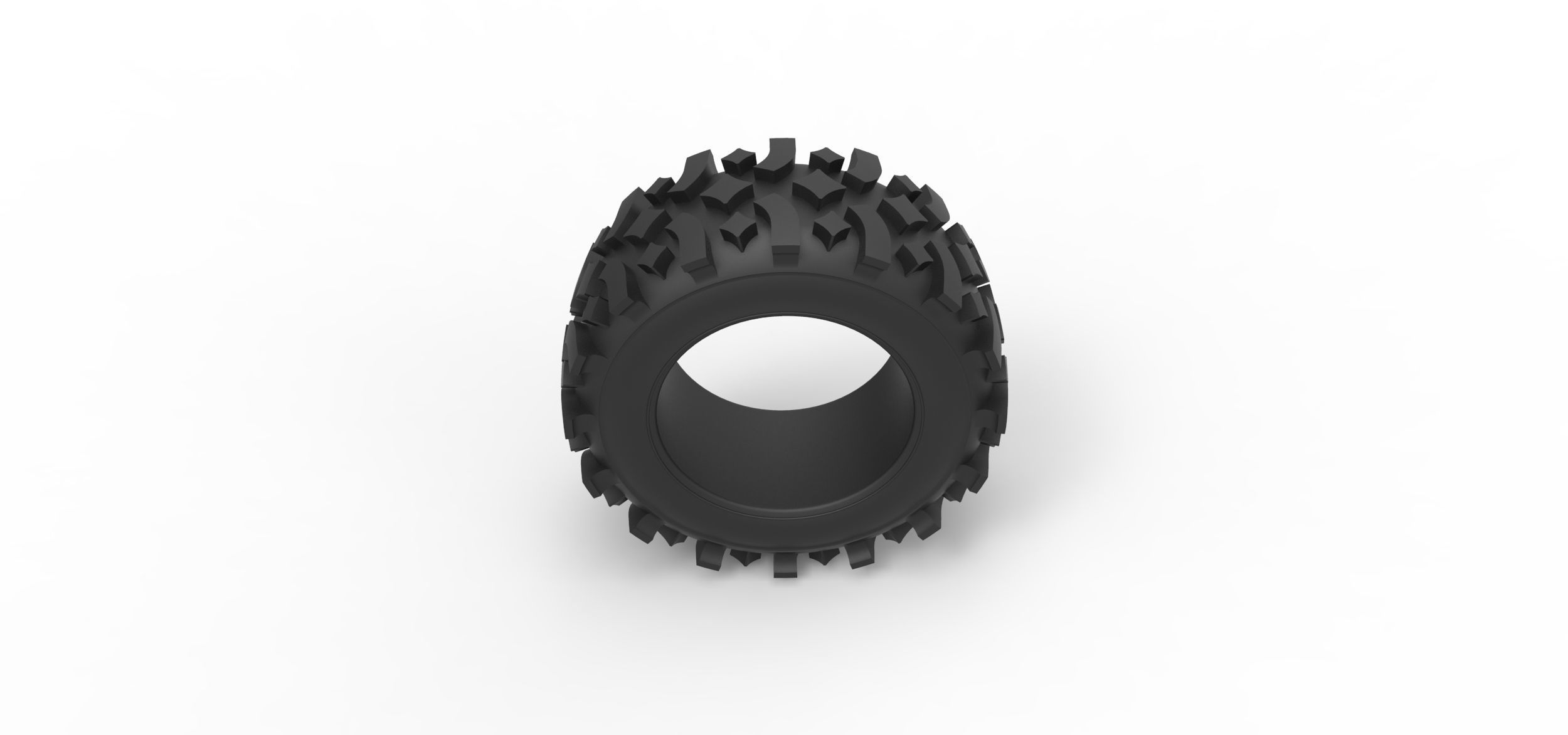 Offroad tire 105 Scale 1 to 25 3D print model_5