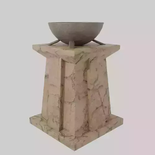 Ancient Egyptian Brazier Low-poly 3D model