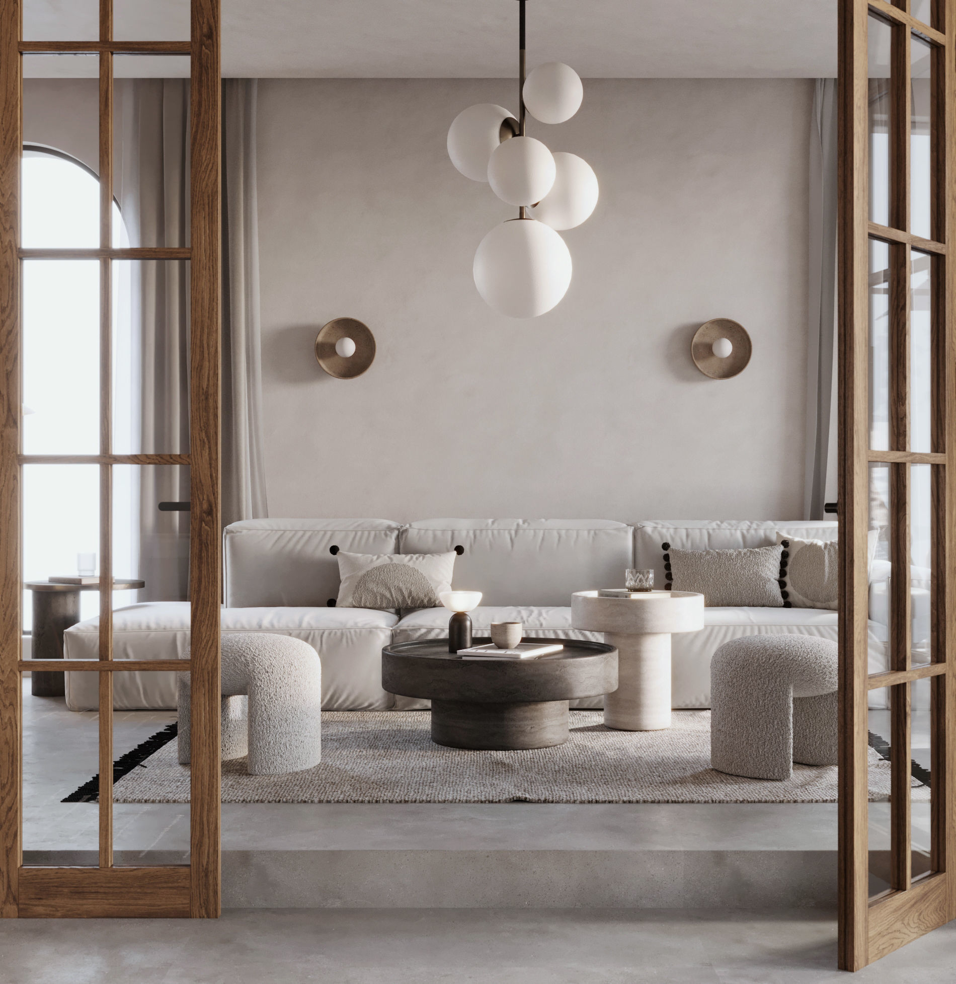 Scene of Fully Furnished Interior for 3dsMax in Corona Render   3D model_5