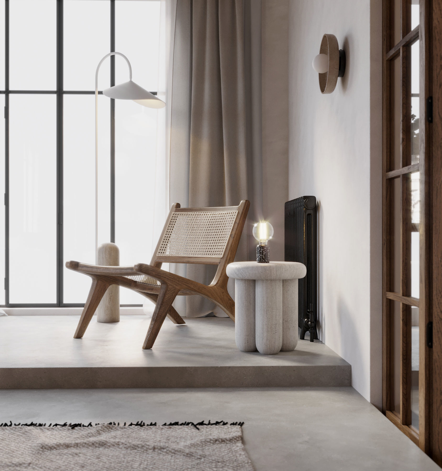 Scene of Fully Furnished Interior for 3dsMax in Corona Render   3D model_9