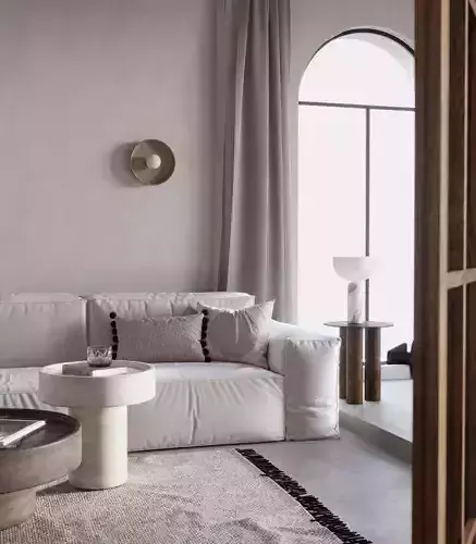 Scene of Fully Furnished Interior for 3dsMax in Corona Render   3D model
