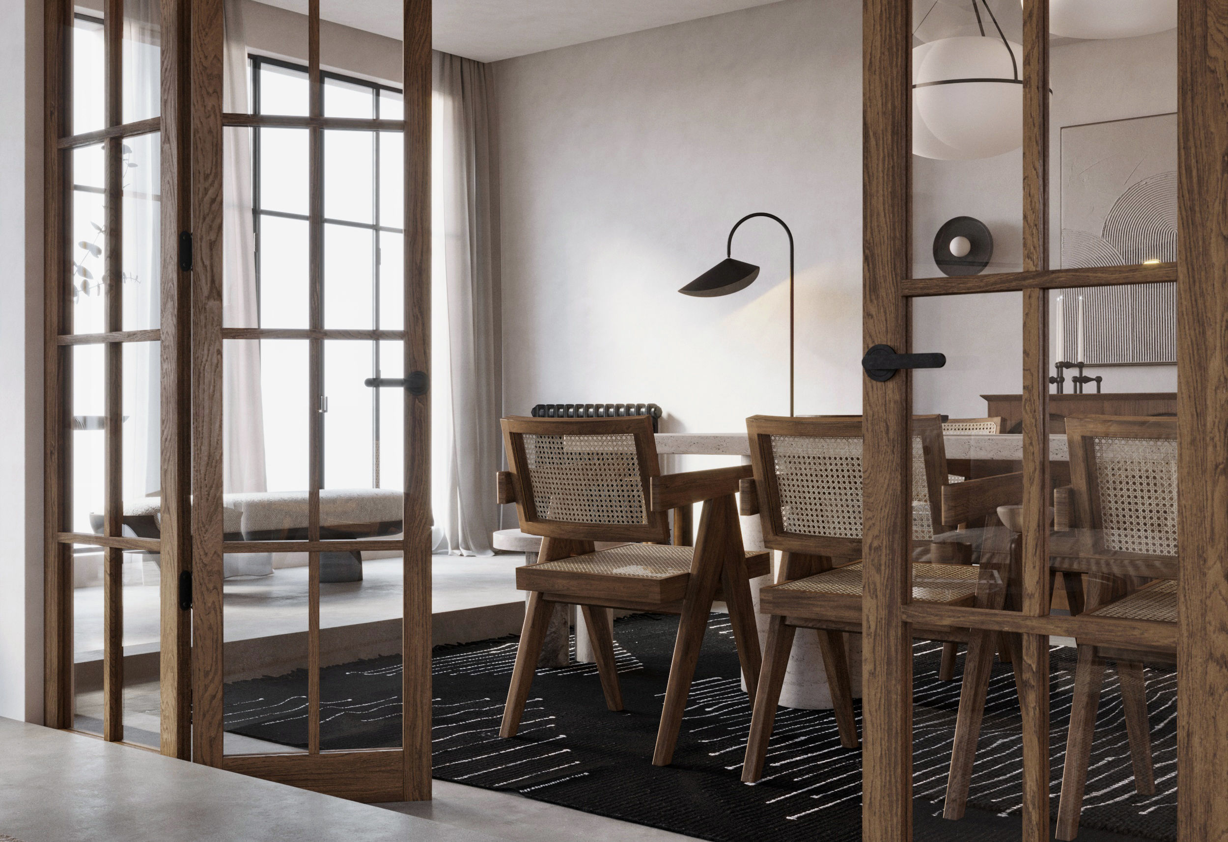 Scene of Fully Furnished Interior for 3dsMax in Corona Render   3D model_4