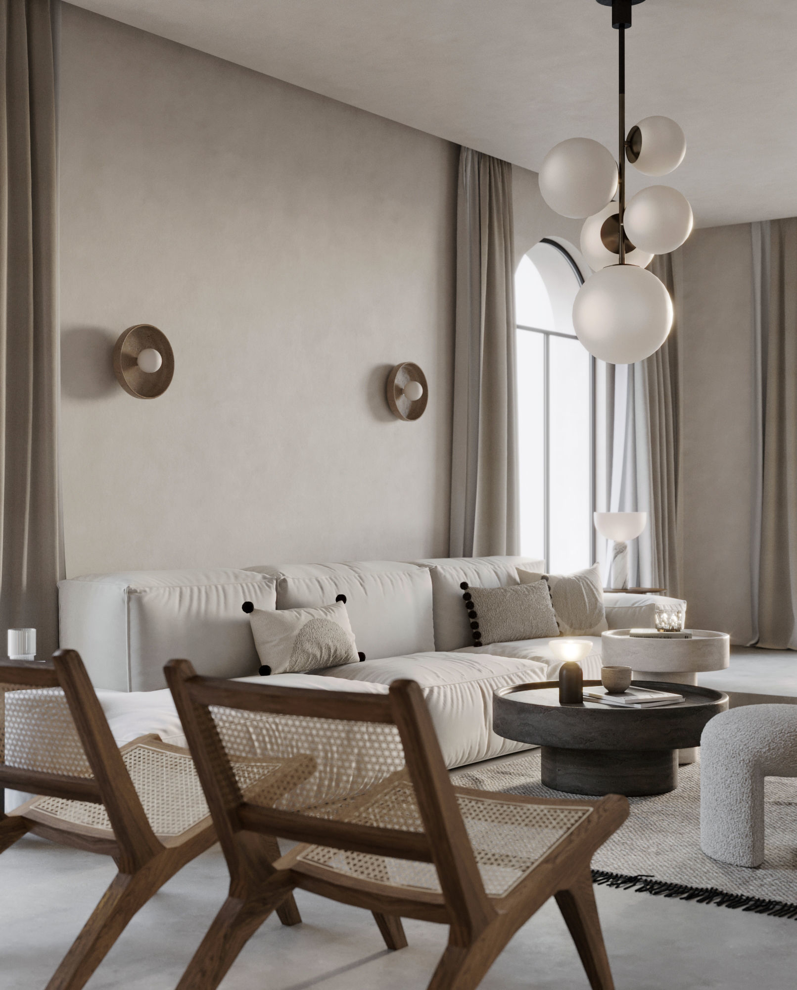 Scene of Fully Furnished Interior for 3dsMax in Corona Render   3D model_8