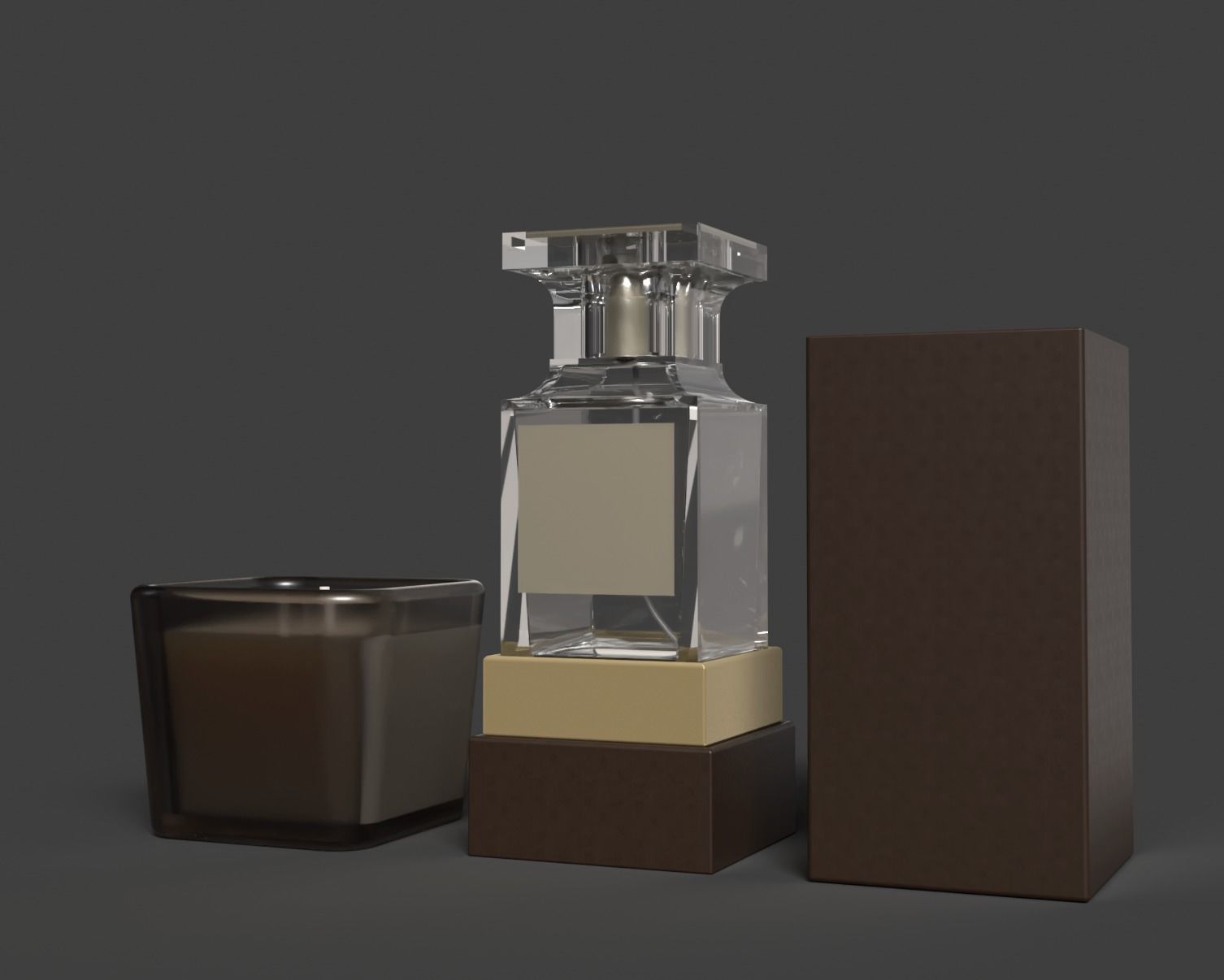 TF TomFod Perfume bootle candle and box 3D print model_2
