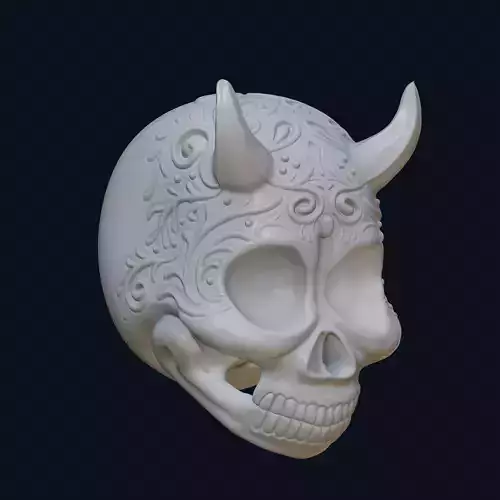 Skull Carved 01