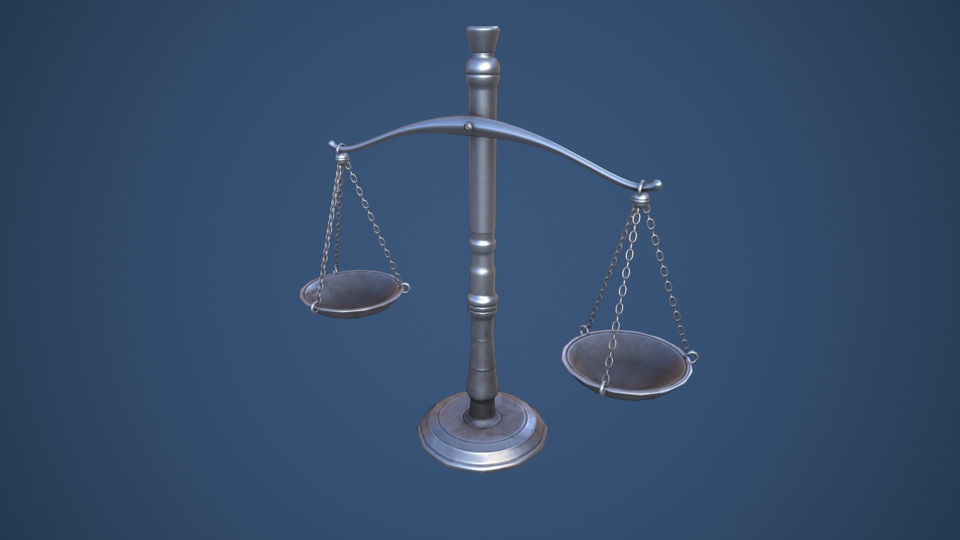 Stylized Alchemy Scales Low-poly 3D model_3