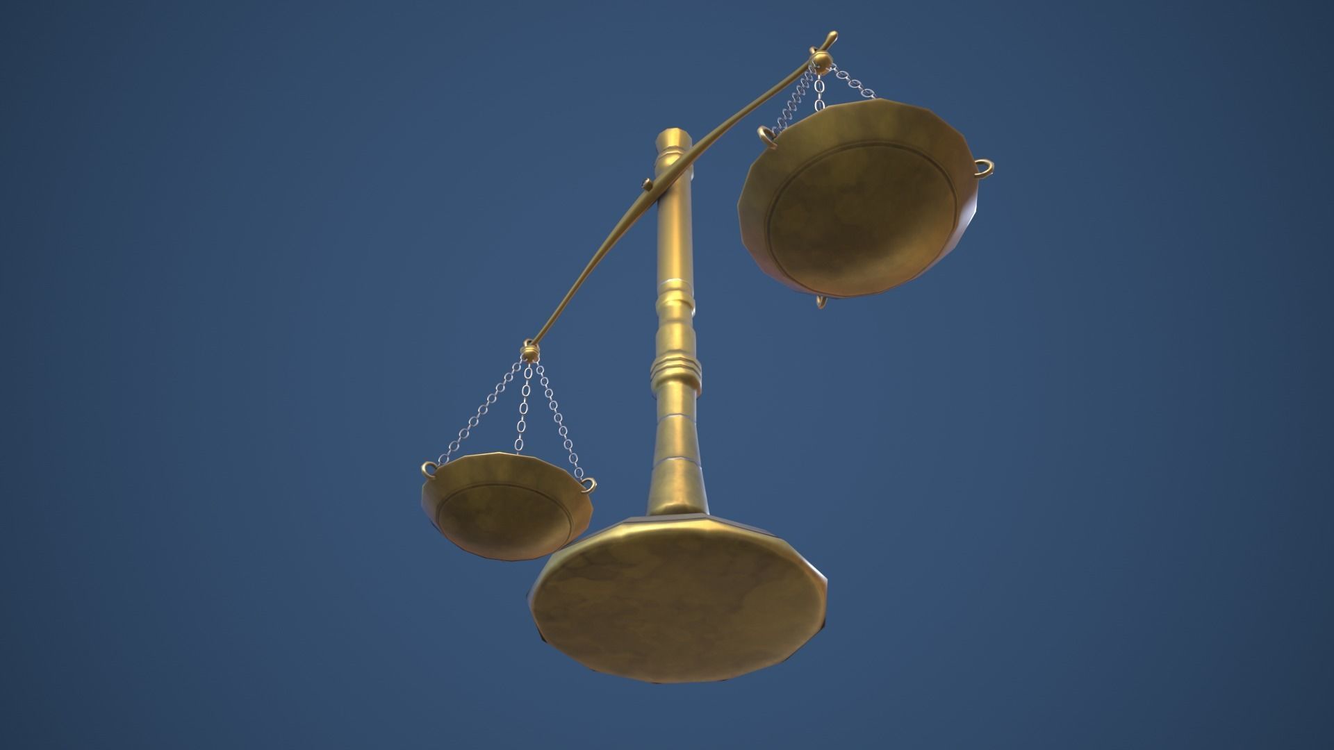 Stylized Alchemy Scales Low-poly 3D model_7