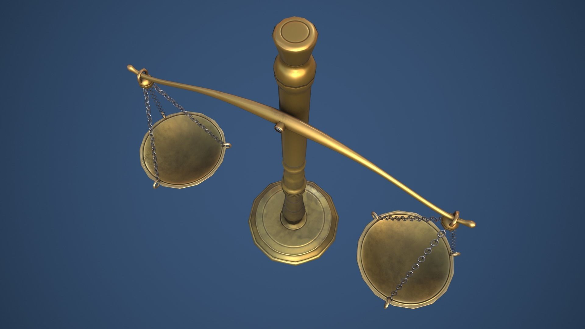 Stylized Alchemy Scales Low-poly 3D model_5