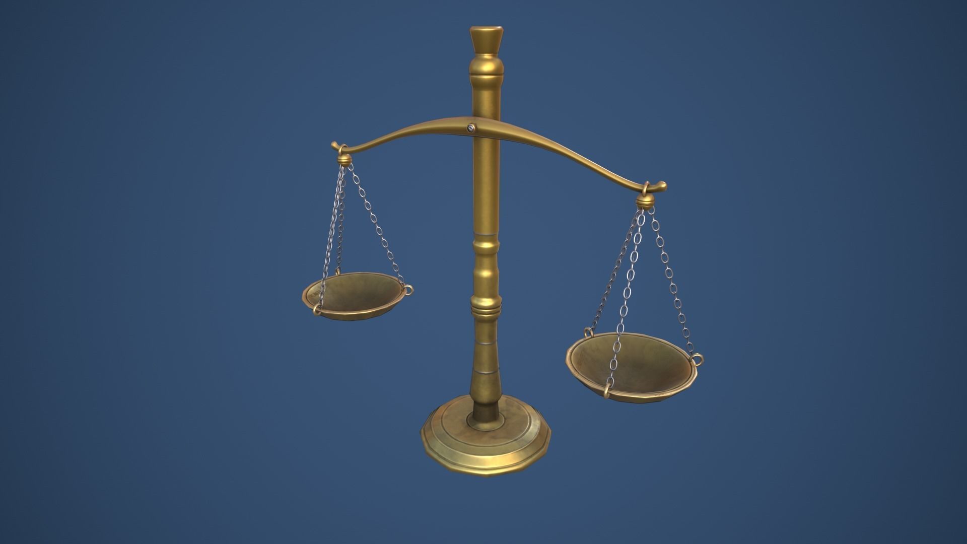 Stylized Alchemy Scales Low-poly 3D model_2