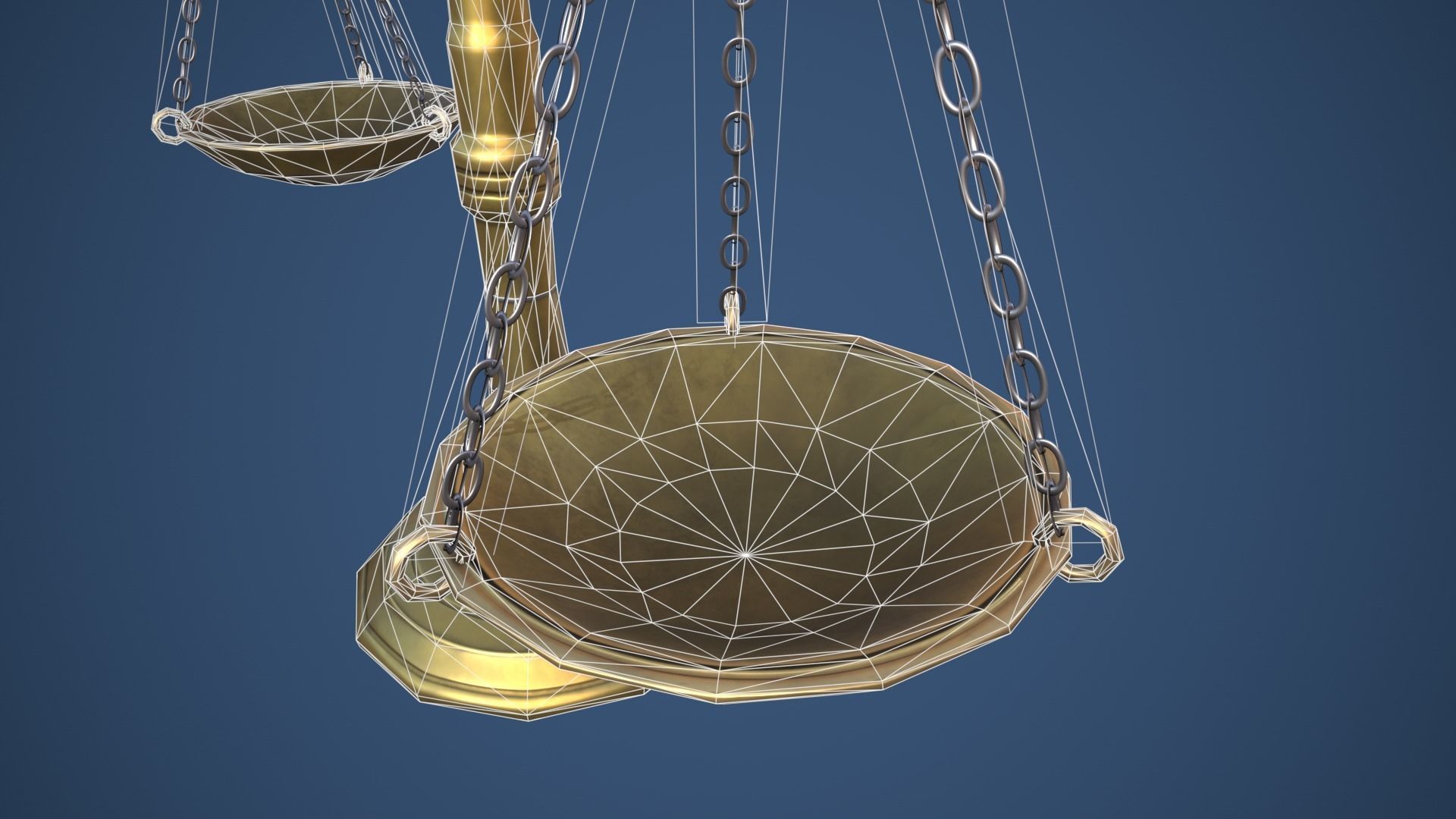 Stylized Alchemy Scales Low-poly 3D model_10
