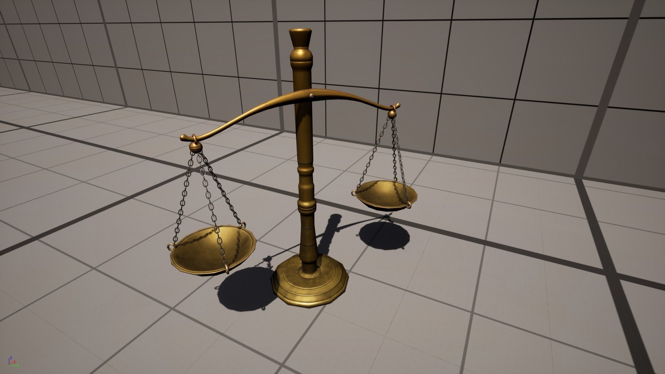 Stylized Alchemy Scales Low-poly 3D model_14