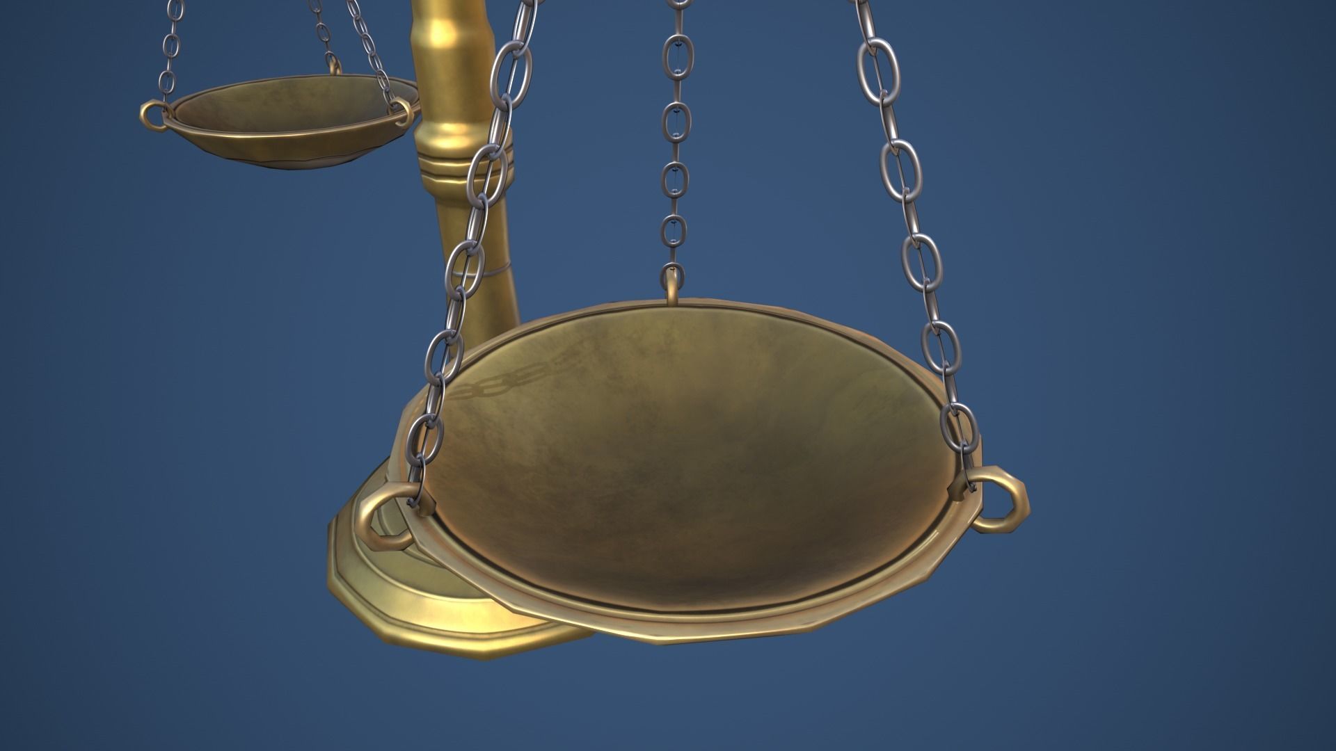 Stylized Alchemy Scales Low-poly 3D model_9