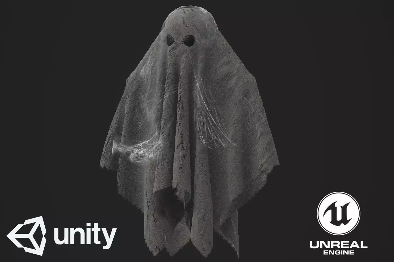 Ghost Free low-poly 3D model